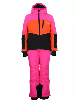 Куртка для лыж и сноуборда Peak Mountain 2tlg. Ski-/ Snowboardoutfit Fabiola, цвет Fuchsia/Orange/Schwarz