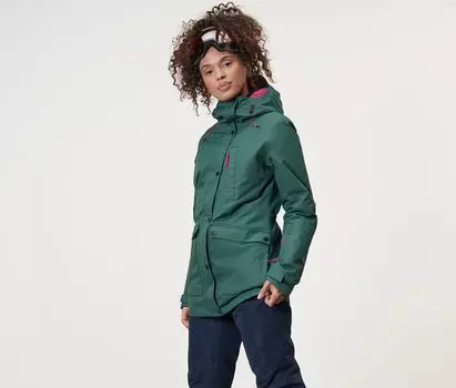 Куртка для лыж и сноуборда Tchibo, темно-зеленый