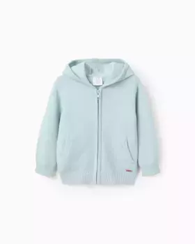Куртка для мальчика 100% хлопок с текстурой Zippy, голубой