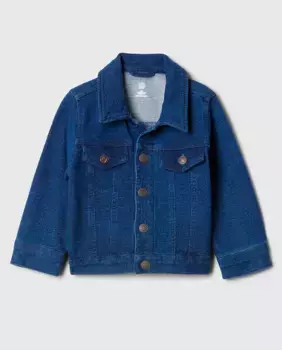 Куртка для мальчика с длинными рукавами и кнопками спереди Gap, цвет Azul ndigo