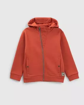 Куртка для мальчика с капюшоном и молнией IKKS, красный