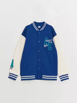 Куртка для мальчиков с принтом LCW Kids, яркий синий