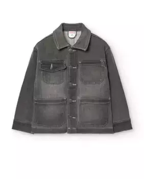 Куртка для мальчиков с воротником рубашки и несколькими карманами Boboli, серый