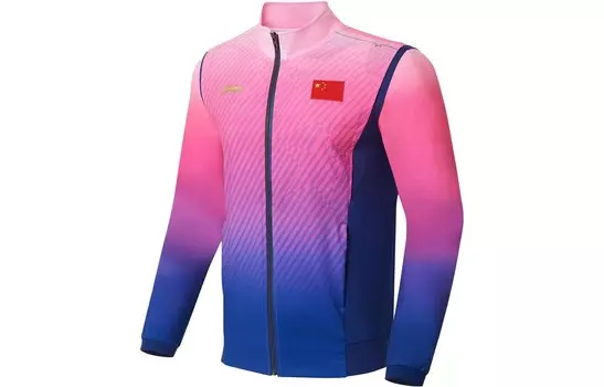 Куртка для настольного тенниса унисекс фиолетовый/синий Lining, фиолетовый/синий