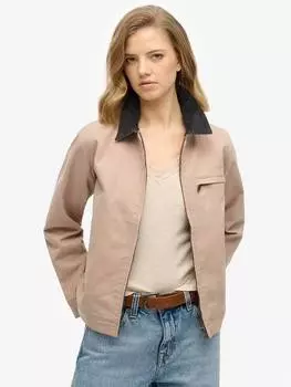 Куртка для ранчо с шнуровым воротником Superdry, цвет Fawn