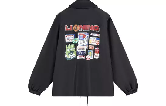 Куртка для скейтборда мужская черная Lining, черный