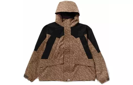 Куртка для сноуборда BAPE Sport Monogram A Bathing Ape, черный