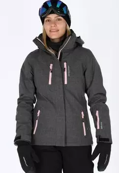 Куртка для сноуборда CERVINIA Swedemount, цвет charcoal melange lt pink