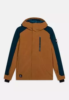 Куртка для сноуборда Mission Block Youth Unisex Quiksilver, цвет bone brown