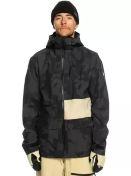 Куртка для сноуборда Quiksilver "Sammy Carlson Stretch Quest", цвет Tie Dye True Black
