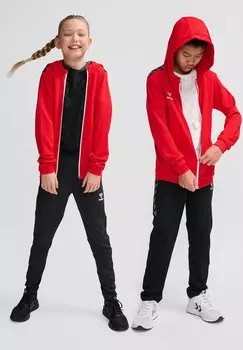 Куртка для тренировок HMLAUTHENTIC PL ZIP HOODIE Hummel, цвет true red