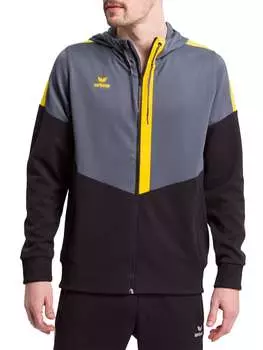 Куртка для тренировок и бега erima, цвет slate grey/schwarz/gelb