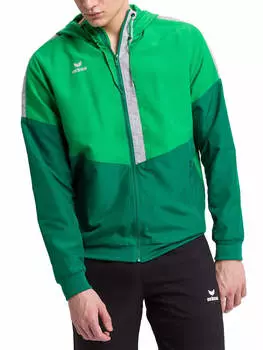 Куртка для тренировок и бега erima, цвет fern green/smaragd/silver grey
