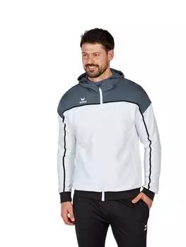 Куртка для тренировок и бега erima, цвет wei/slate grey/schwarz