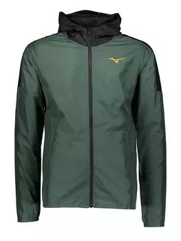 Куртка для тренировок и бега Mizuno, цвет grn/schwarz