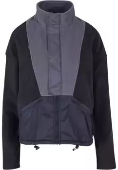 Куртка для тренировок URBAN CLASSICS " Urban Classics Women's Ladies Polar Fleece Track Jacket" (1 шт.), без капюшона, черный
