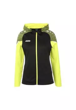 Куртка для тренировок женская JAKO, цвет Schwarz/ Gelb
