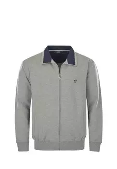 Куртка домашняя мужская - досуг, климат-комфорт, смесовый хлопок стрейч, однотонная hajo, серый