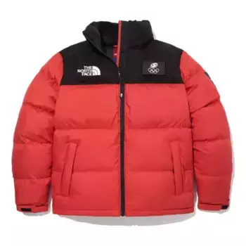 Куртка down jacket 'red black' The North Face, красный
