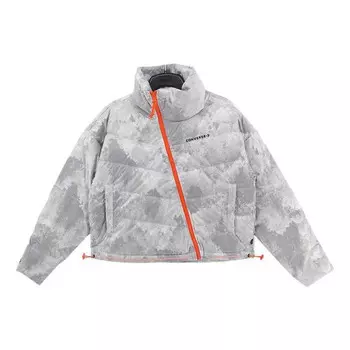 Куртка down jacket 'white grey' Converse, белый
