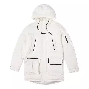 Куртка down mid length jacket 'white' Converse, белый