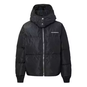 Куртка down oversized puffer jacket 'black' Converse, черный