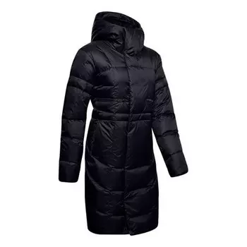 Куртка down parka jacket 'black' Under Armour, черный