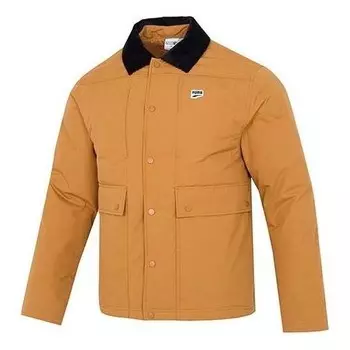 Куртка downtown padded jacket 'brown' Puma, коричневый