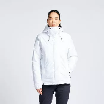 Куртка дождевик парусная женская зимняя теплая непромокаемая - 100 белый TRIBORD, цвет weiss