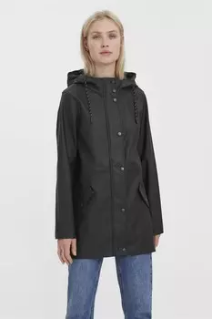 Куртка дождевик с водонепроницаемым покрытием Vero Moda, черный