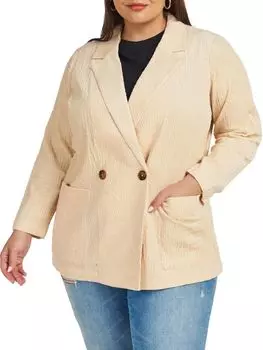 Куртка Dr2 By Daniel Rainn плюс фактурная вельветовая, бежевый