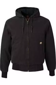 Куртка DRI DUCK из ткани Cheyenne Boulder с капюшоном и трикотажной стеганой подкладкой, черный