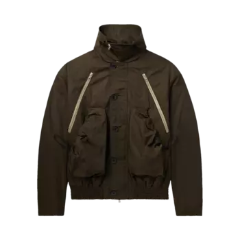 Куртка Dries Van Noten Zipped Pocket 'Khaki', зеленый
