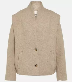 Куртка drogo из смесовой шерсти Isabel Marant, нейтральный