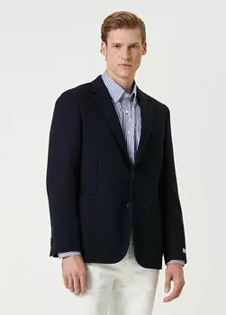 Куртка Drop 7 из шерстяного джерси Beymen Collection, синий