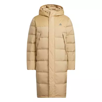 Куртка duck down long jacket 'tan' Adidas, бежевый
