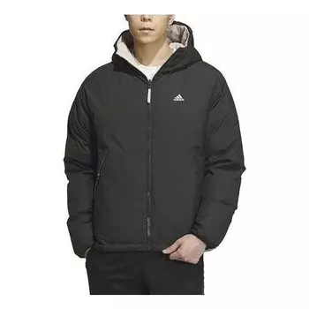 Куртка двусторонние пуховики Adidas, черный