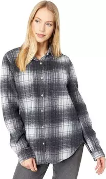 Куртка Dylan by True Grit Lumber Plaid Sweater-Knit Shirt Jacket Shacket, цвет Carbon