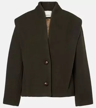 Куртка Dyogo из смесовой шерсти Isabel Marant, Dark Khaki