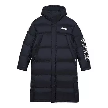 Куртка Джимми Батлер логотип длинный пуховик Li-Ning, черный