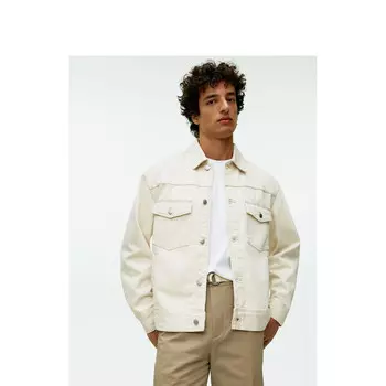 Куртка джинсовая Arket с длинными рукавами, слоновая кость