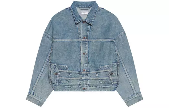 Куртка джинсовая Balenciaga женская, синий