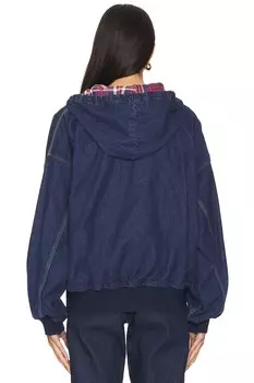 Куртка джинсовая большого размера с капюшоном Polo Ralph Lauren, цвет pablito wash