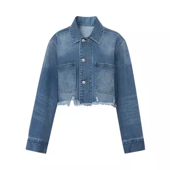 Куртка джинсовая Deep Breath короткая, синий