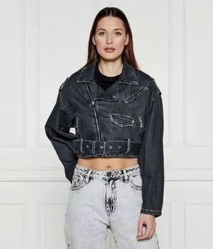 Куртка джинсовая Guess Jeans Cropped Fit, черный