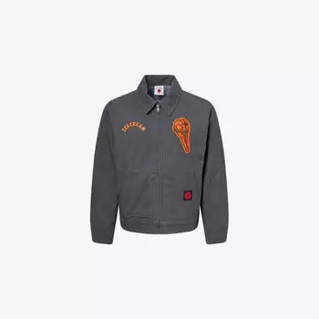 Куртка джинсовая Icecream с нашивкой в виде конуса, черный