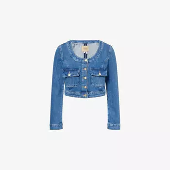 Куртка джинсовая Paige Kiara с эффектом стрейч, бежевый