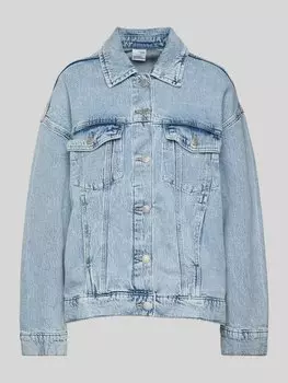 Куртка джинсовая свободного кроя из хлопковой смеси модель «TESSA» Vero Moda, светло-голубой