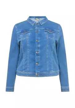 Куртка джинсовая WA-Summer 4, нагрудные карманы, женская Wasabi Concept, цвет Blue Denim