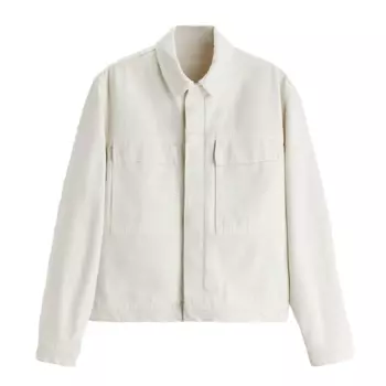 Куртка джинсовая Zara Denim With Pockets, белый